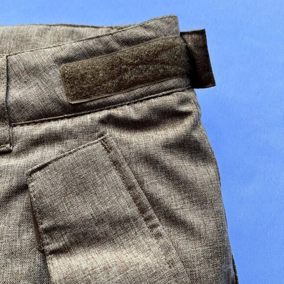 NWOT BAD BONES JUNIOR UNISEX MUTED YELLOW MARLED SKI WINTER PANTS - 12 - Picture 8 of 11